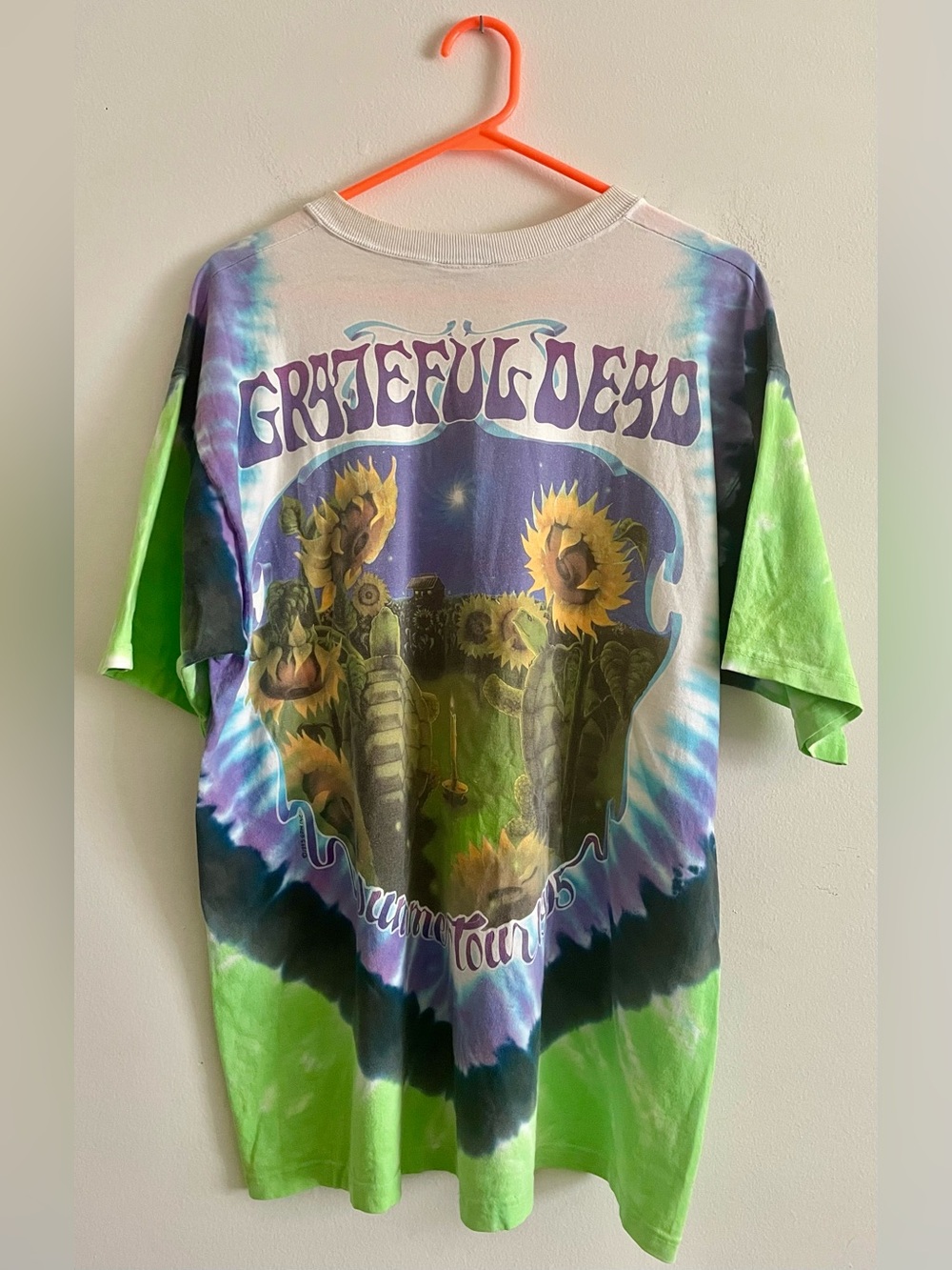 🐢🌻 Vintage Grateful Dead 1995 Turtles and Sunflowers T-Shirt 🐢🌻 - Picture 4 of 5
